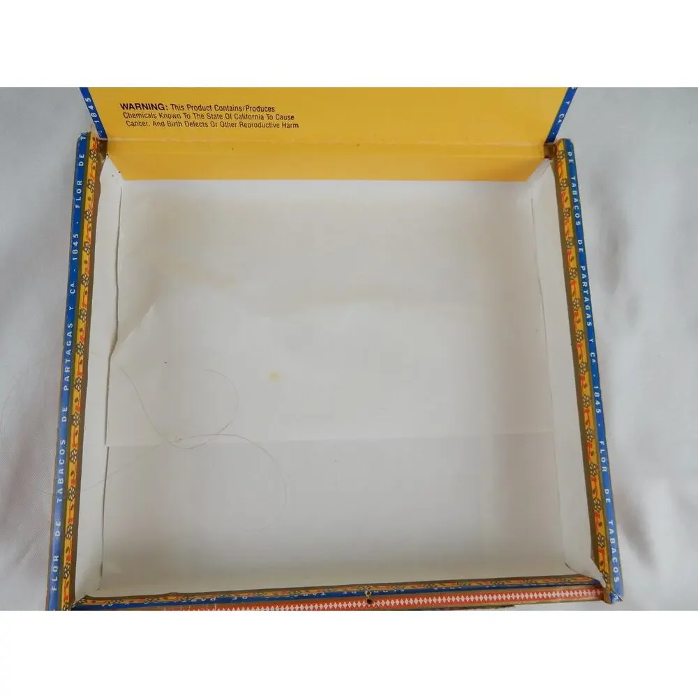 Partagas Flor de Tabacos 1845 No. 6 Cigar Box Dominican Republic Cifuentes